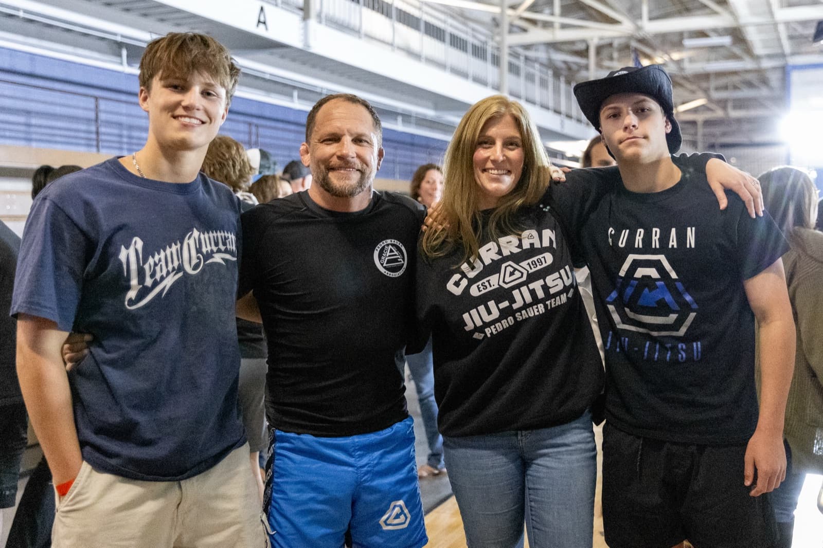 Jeff Curran with his family