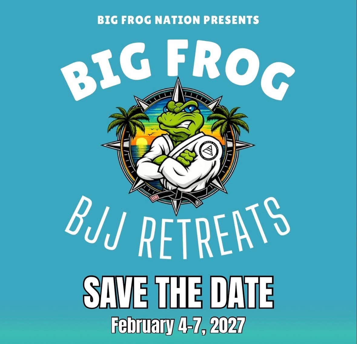 Big Frog BJJ Retreats — Cocoa Beach, February 4–7, 2027